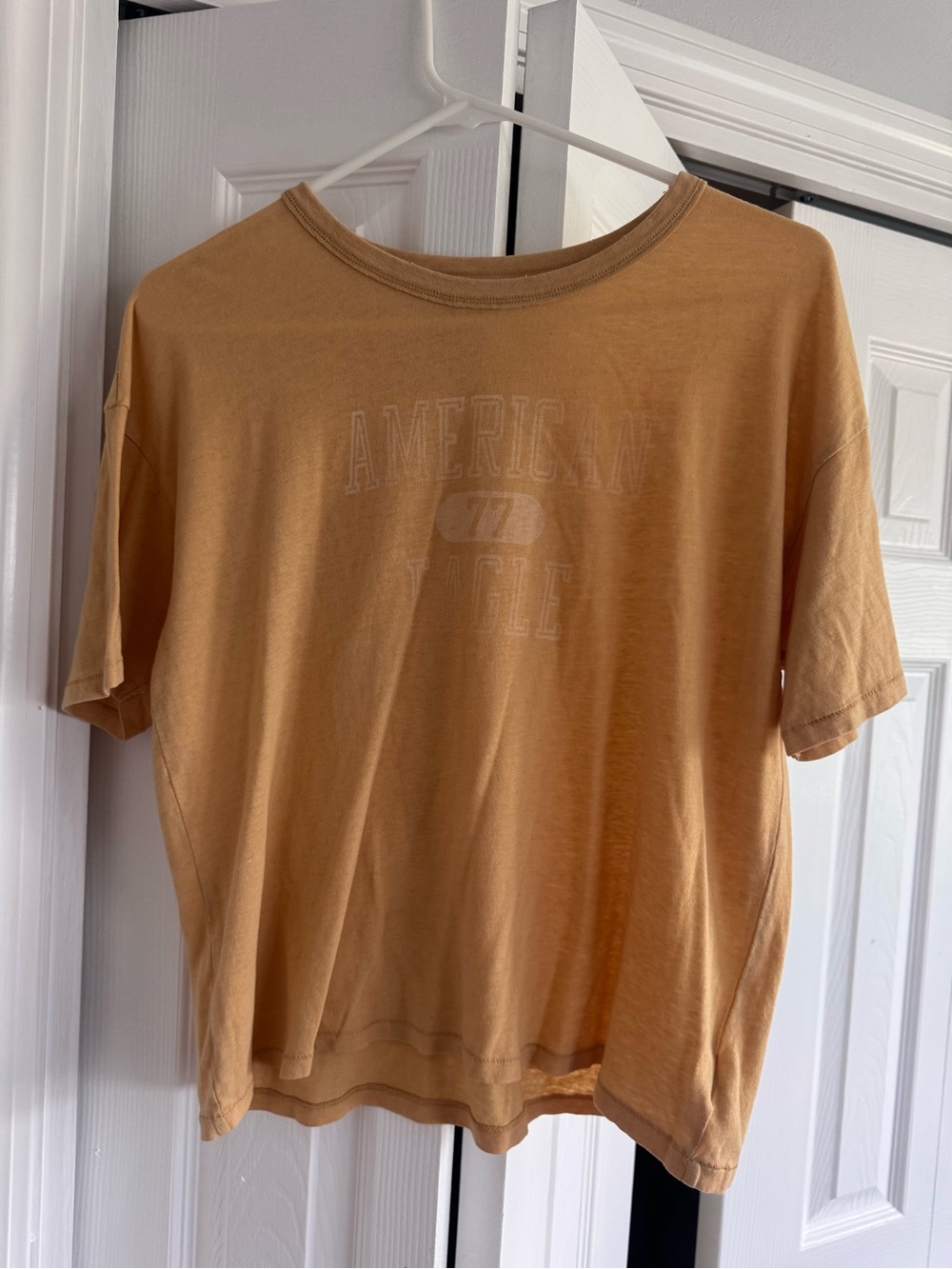 American Eagle Outfitters Short Sleeve Tee in Yellow-Mustard